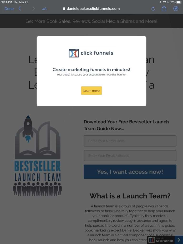 How to Remove Clickfunnels Banner