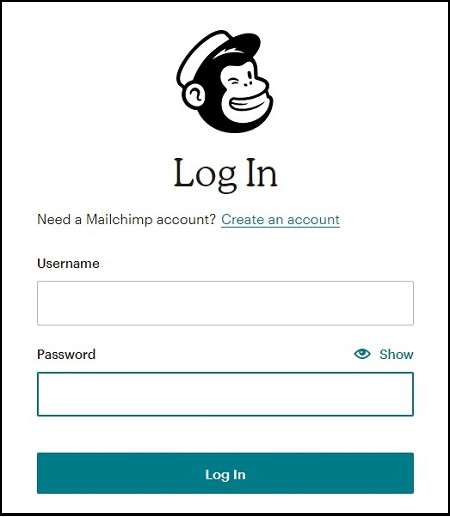 Mail Chimp Login