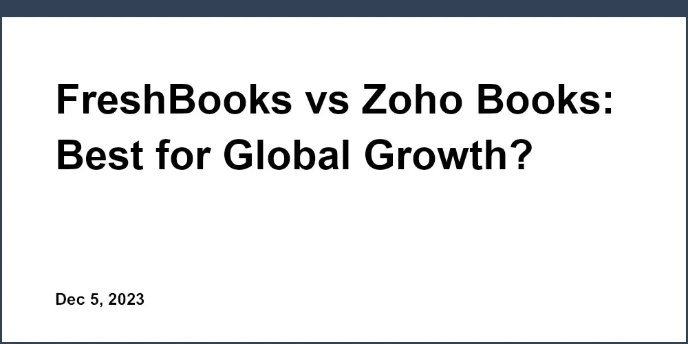 Freshbooks Vs Zoho Books