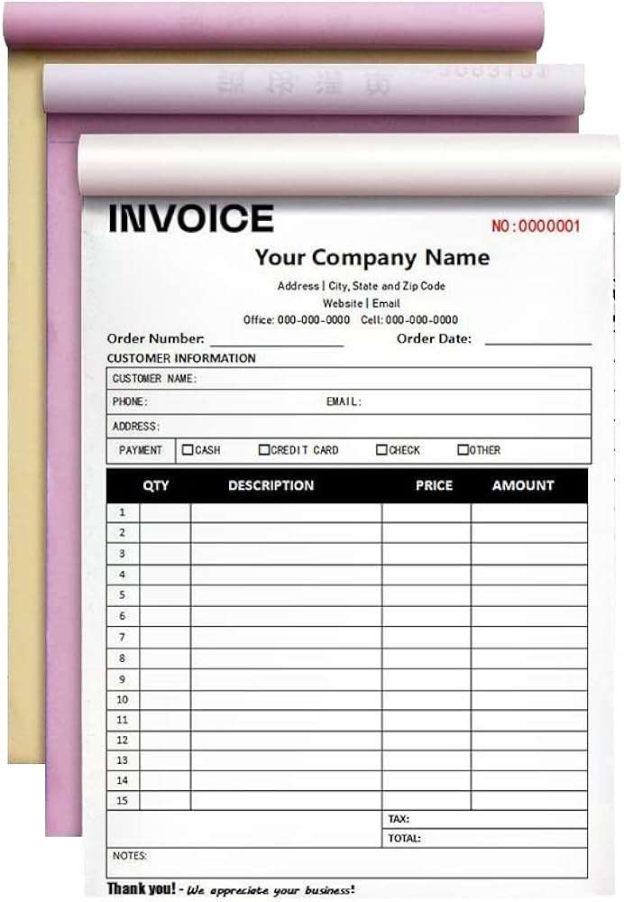 Invoice Book for Small Business